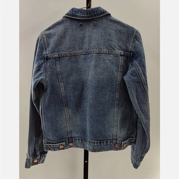 100% Organic Cotton Denim Jacket quince - Picture 2 of 4